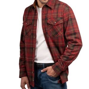 Jachs Men's Flannel Heavy Weight Long sleeve Plaid Shirt